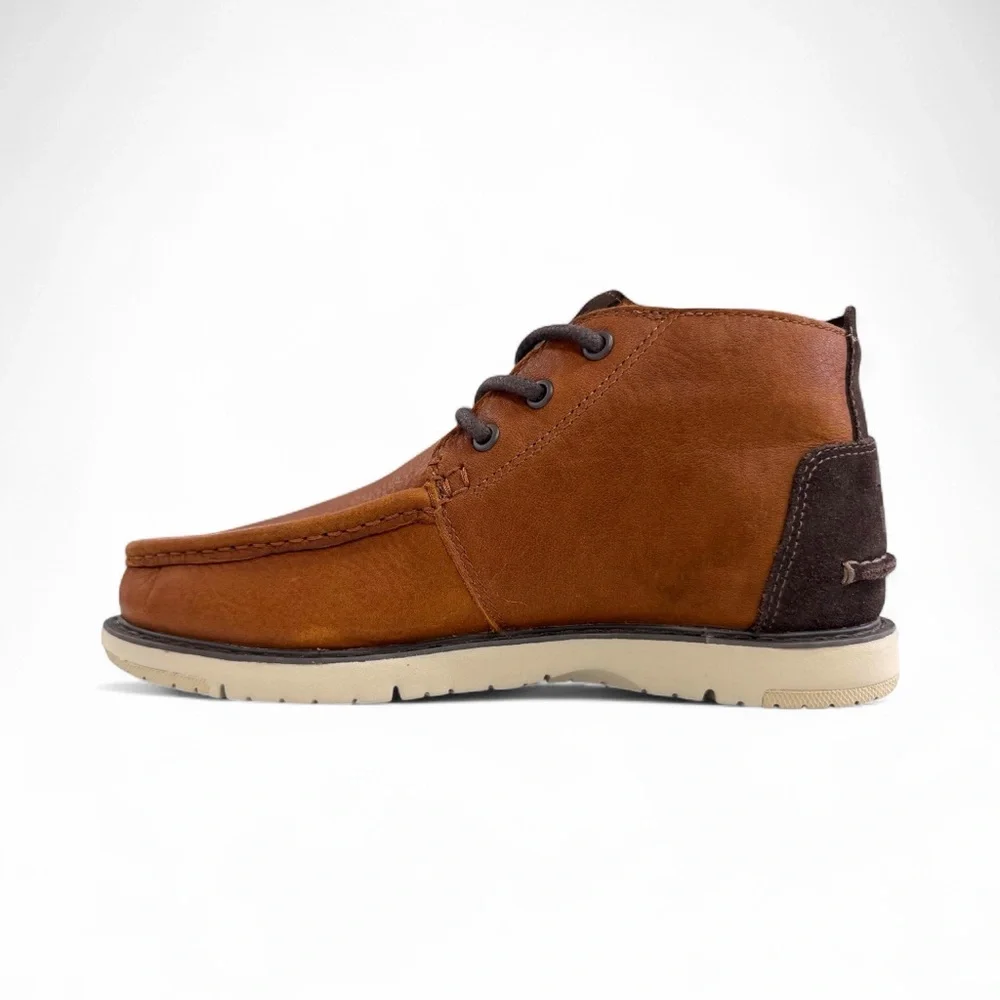 TOMS Men's Waterproof Leather Chukka Boots size 7 color brown - Picture 3 of 10